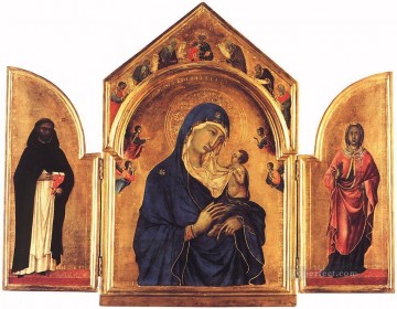  Sienese Oil Painting - Triptych Sienese School Duccio